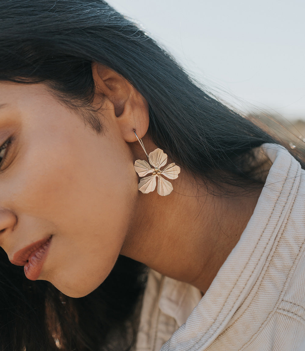 Flower Drop Earrings
