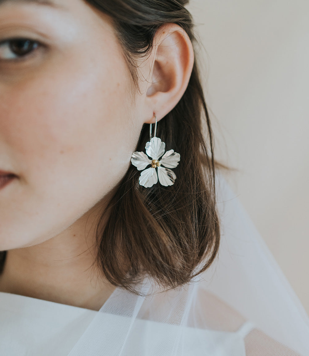 Flower Drop Earrings
