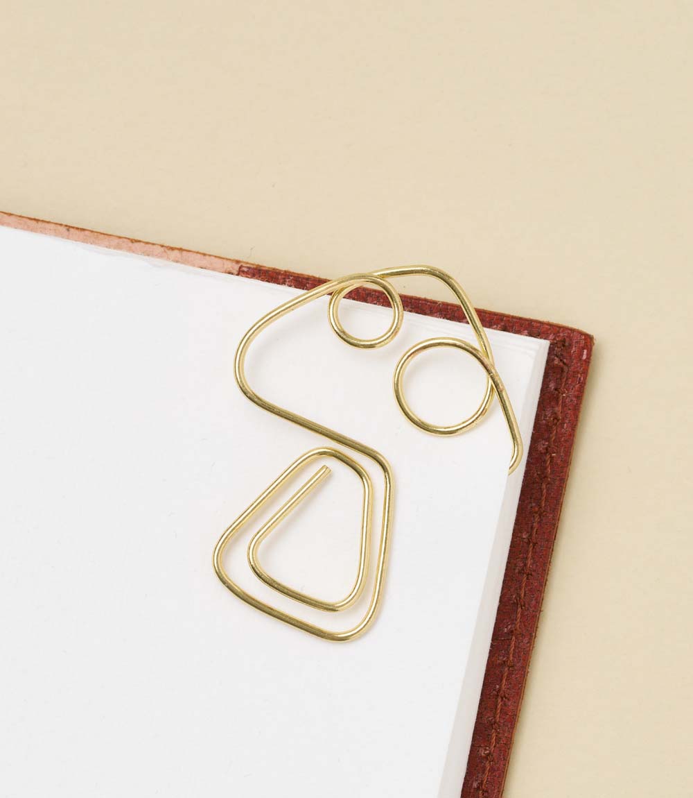 Kitaab Mushroom Wire Bookmark - Gold-tone