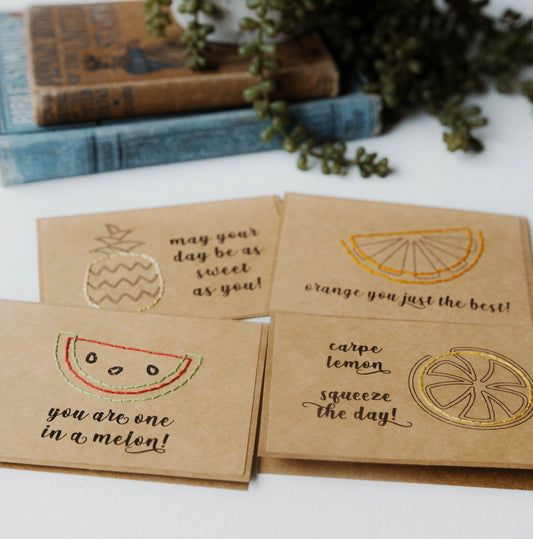 One in a Melon Fruity Greeting Cards