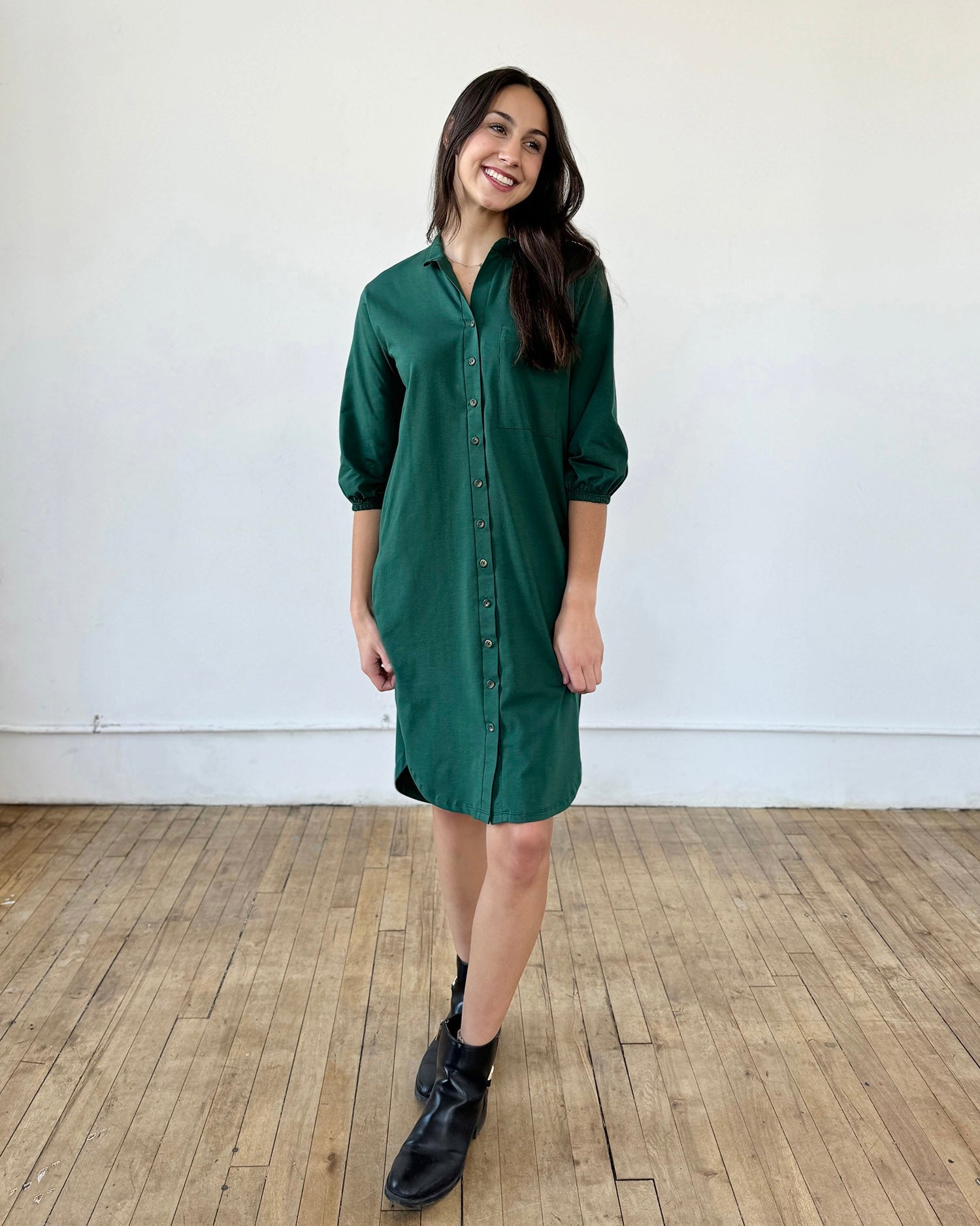 MILLIE dress in Dark Green Trades of Hope MILLIE dress in Dark Green Trades of Hope