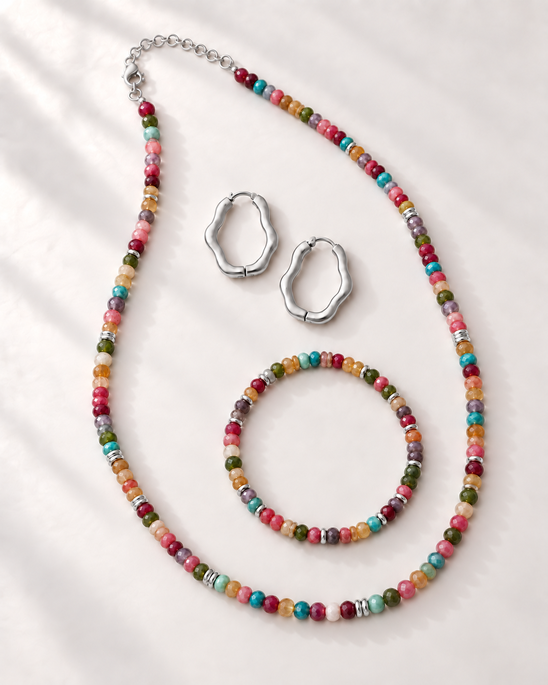 Mosaic Jewelry Set - Silver