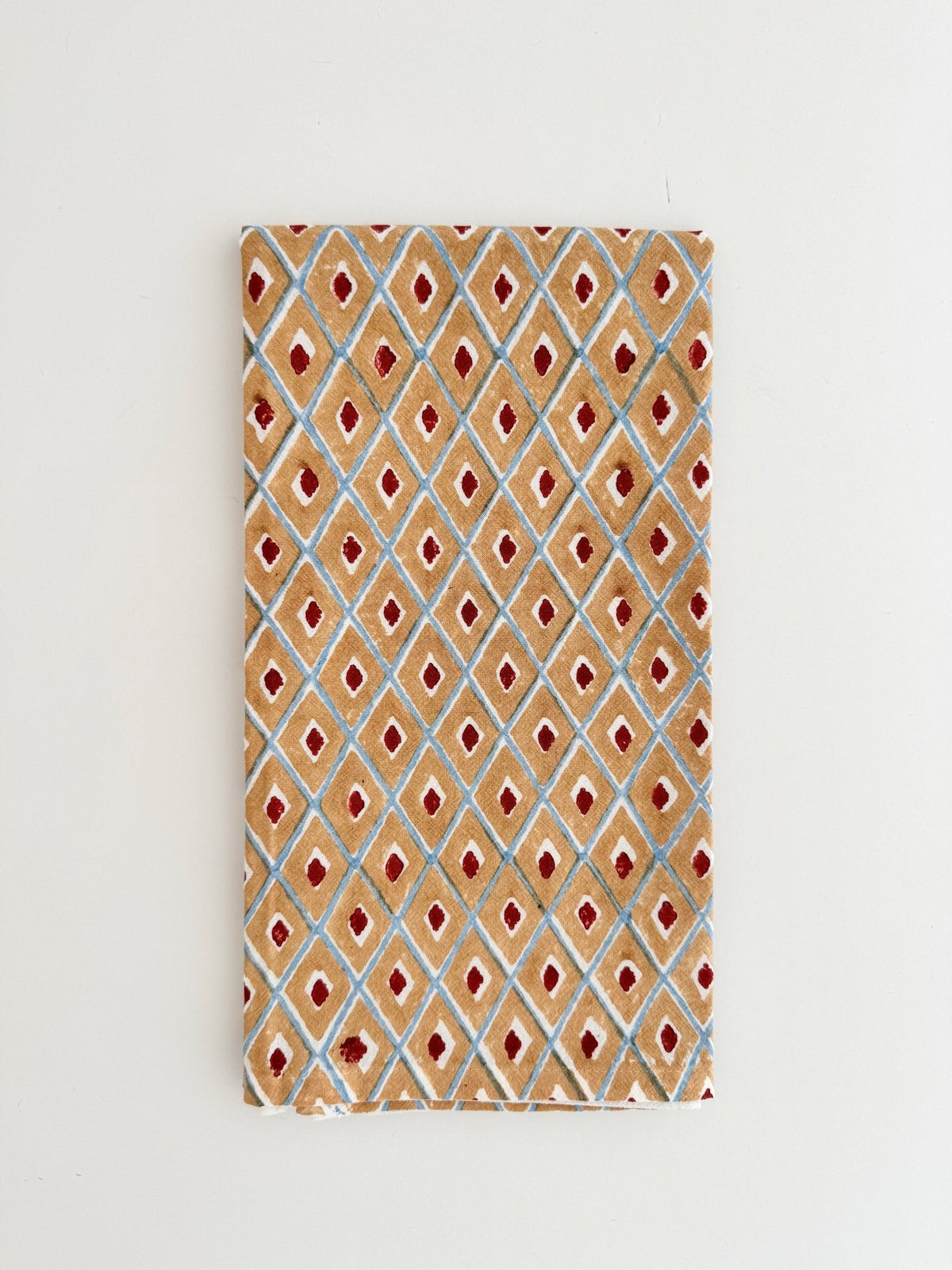 Organic Ivory Napkins (set of 4) - Ikat, Chai