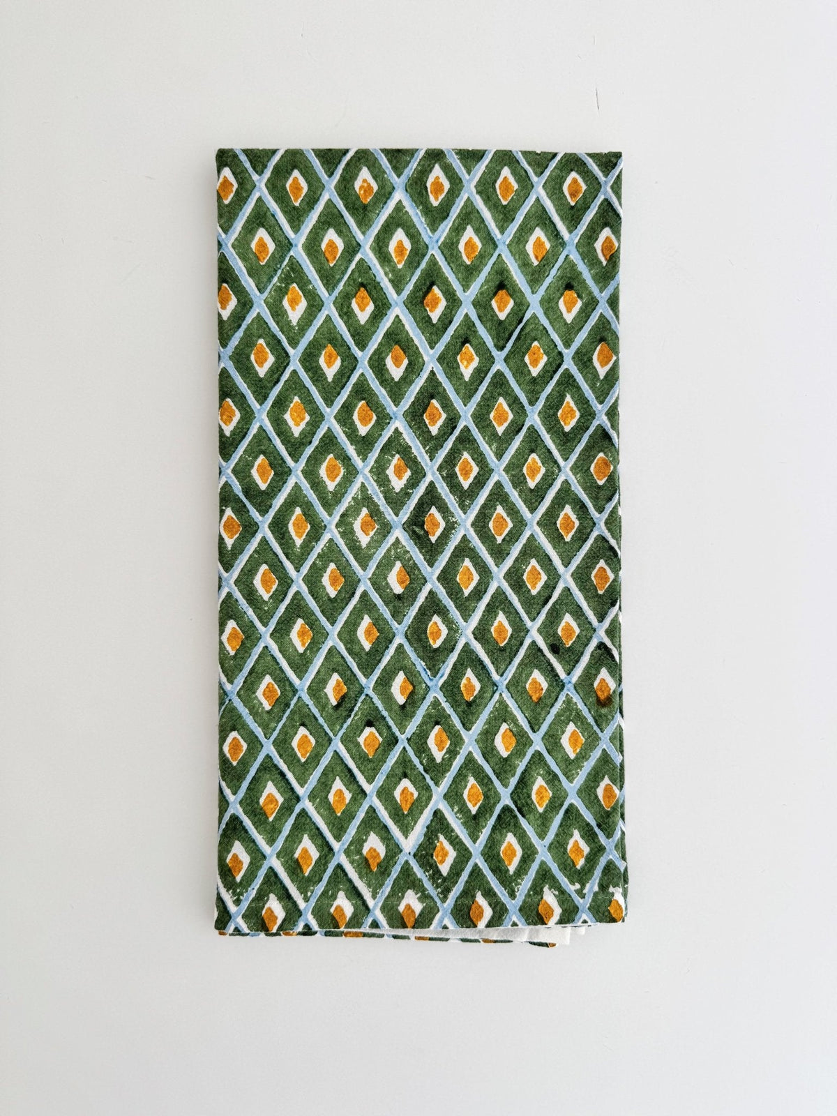 Tea Towel (Ivory) - Ikat, Sage