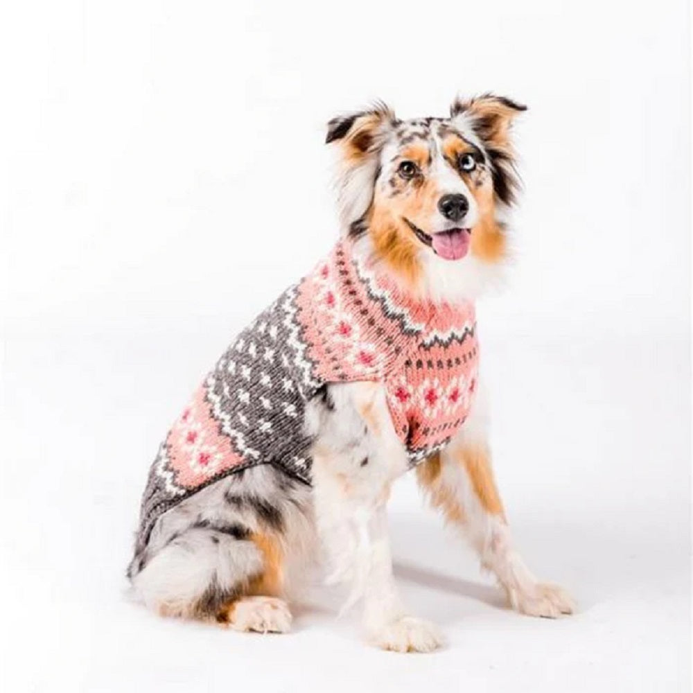 Peach Fair Isle Ski Hat
