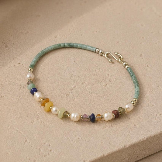 Freshwater Pearl & Semi-Precious Stone Bracelet Fair Trade - Thailand