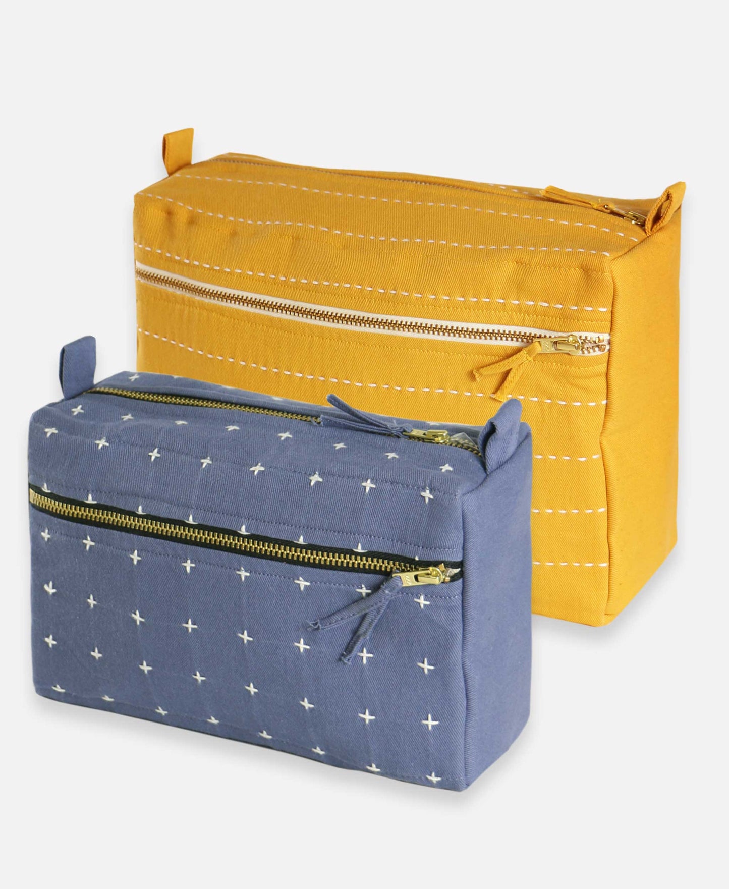Pin-Stitch Large Toiletry Bag