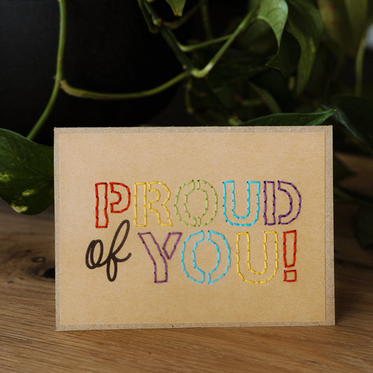 Proud of You Greeting Card