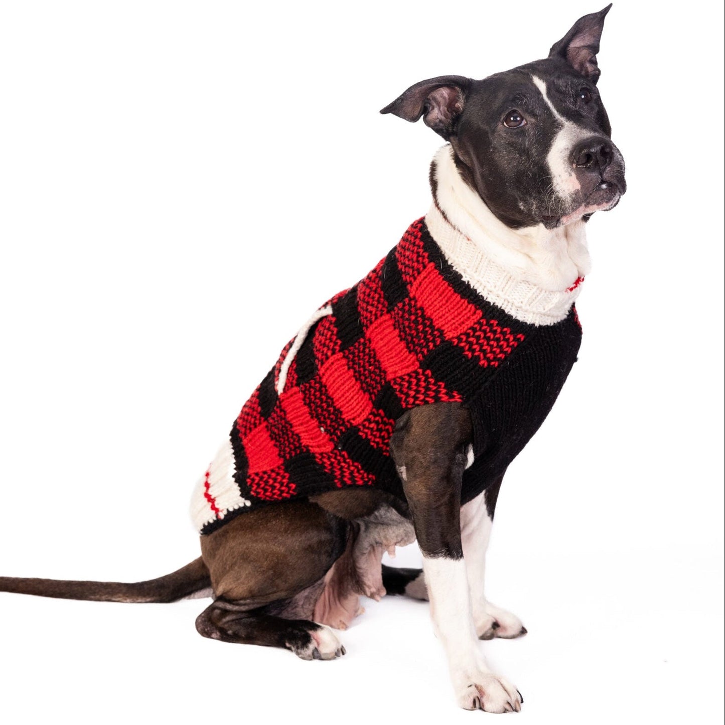 Buffalo Plaid Dog Sweater