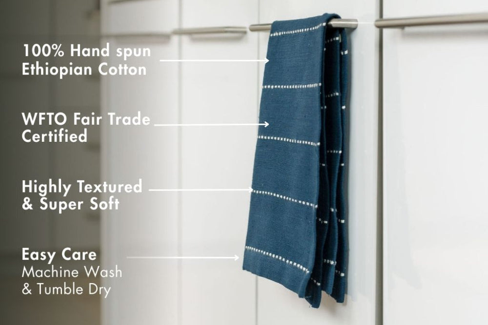 Rift Valley Handwoven Ethiopian Cotton Tea Towel