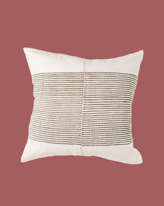 18" Riviera Hand-Stitch Throw Pillow