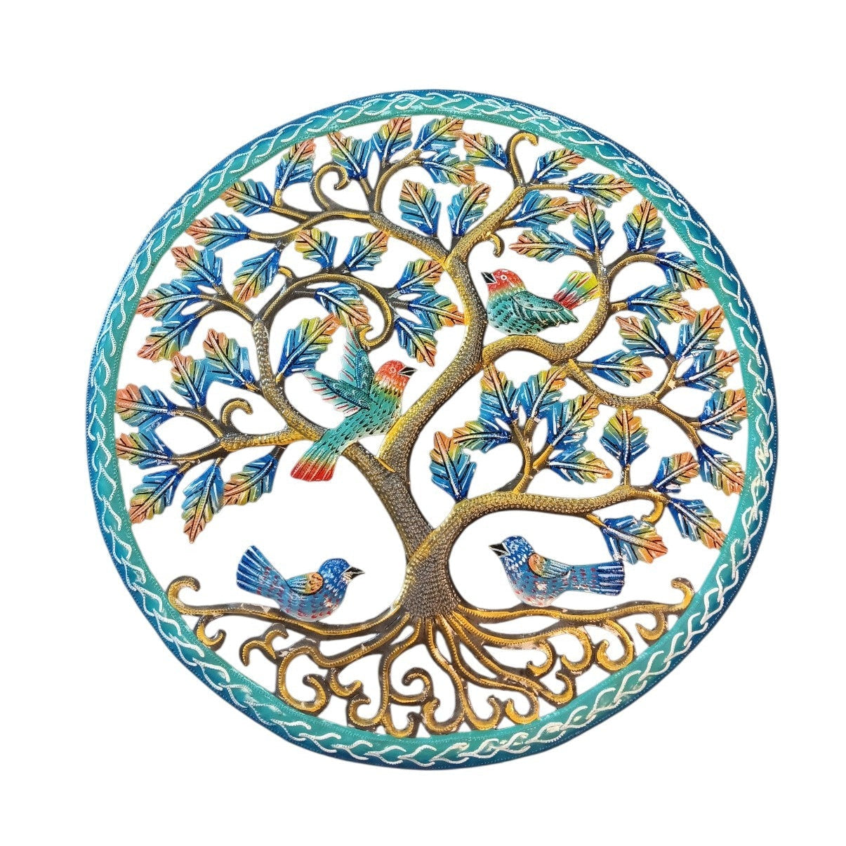 Large Blue and Bronze with Birds