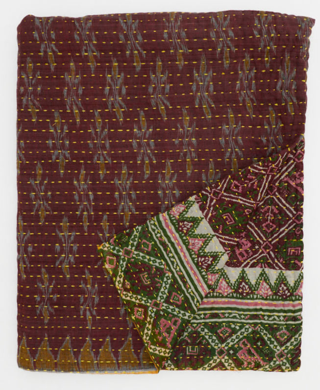 EXCLUSIVE Small Kantha Quilt Throw