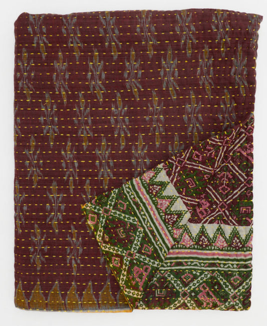 EXCLUSIVE Small Kantha Quilt Throw
