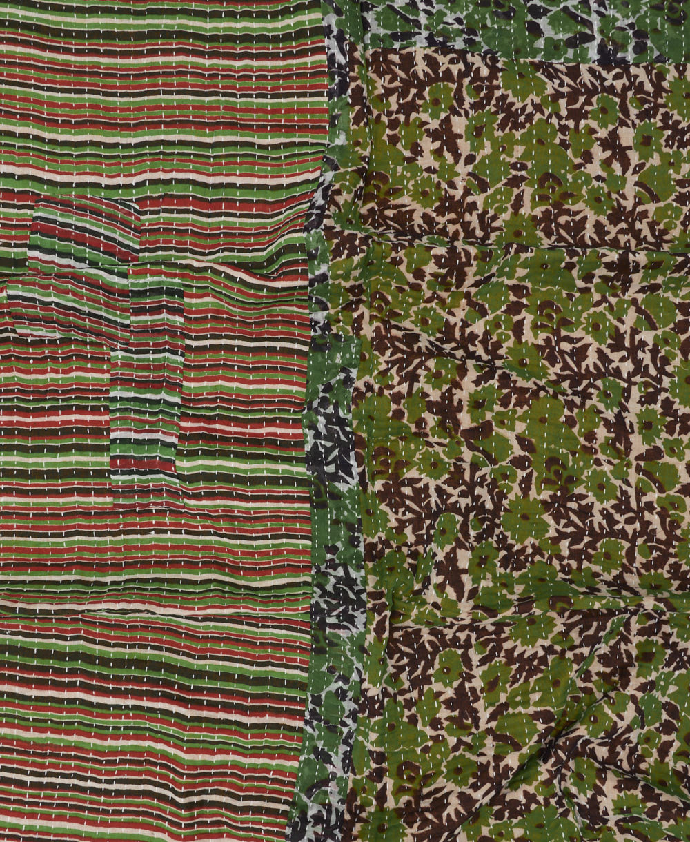 Small Kantha Quilt Throw - No. 240829