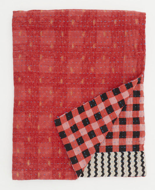 A Small Kantha Quilt Throw - No. 250108