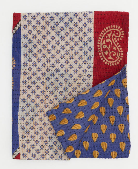 Small Kantha Quilt Throw - No. 250137
