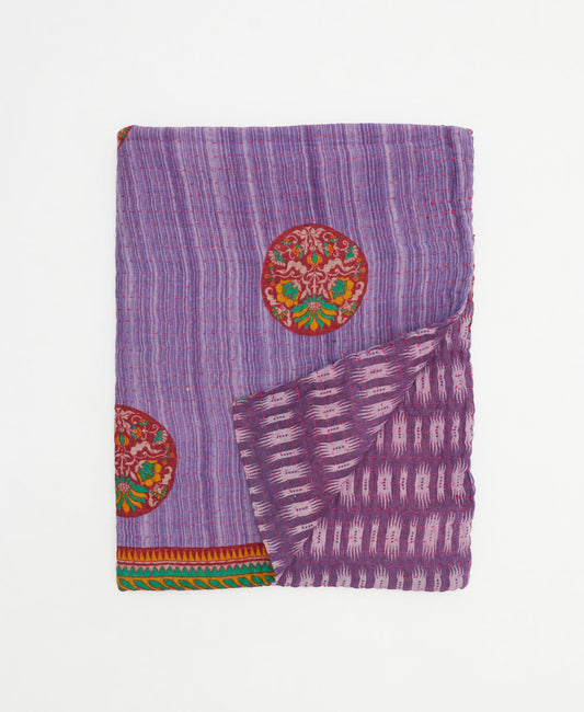 Small Kantha Quilt Throw - No. 250403