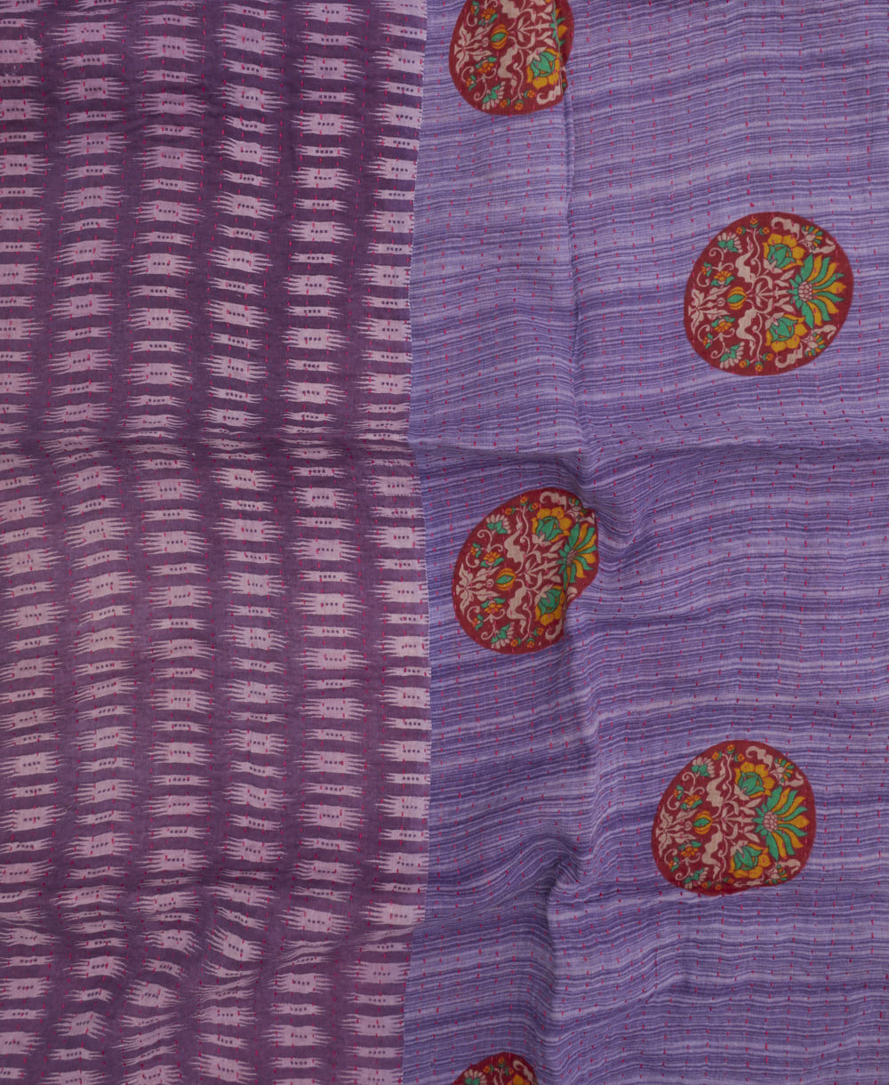 Small Kantha Quilt Throw - No. 250403