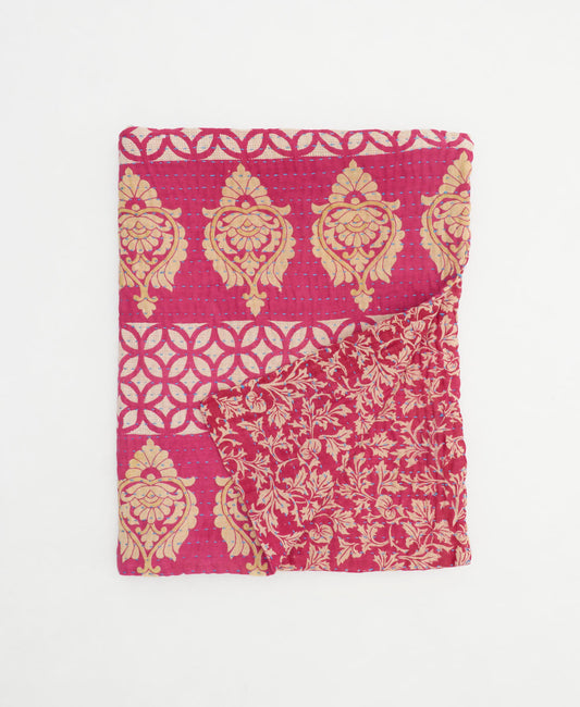 Small Kantha Quilt Throw - No. 250426