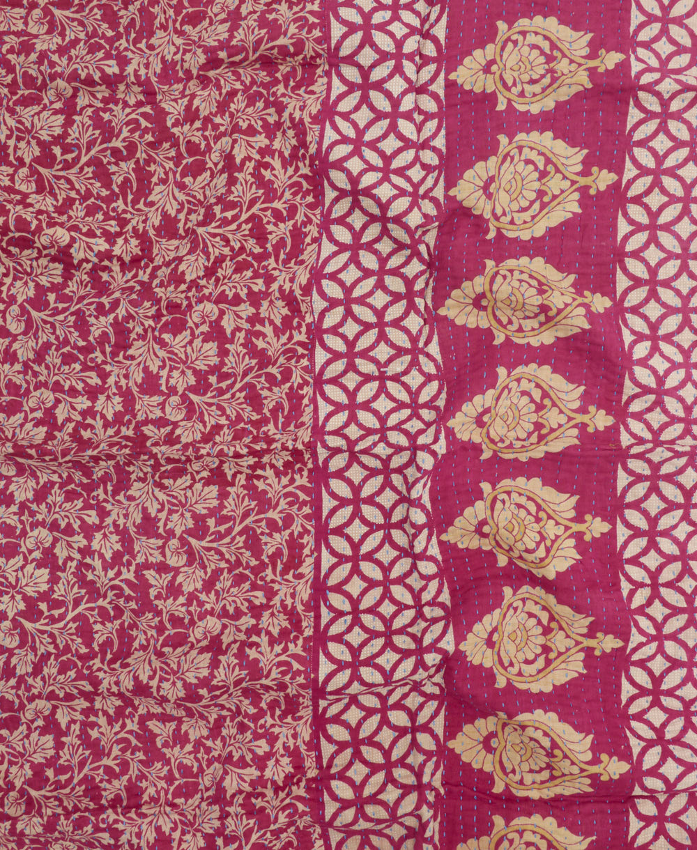 Small Kantha Quilt Throw - No. 250426