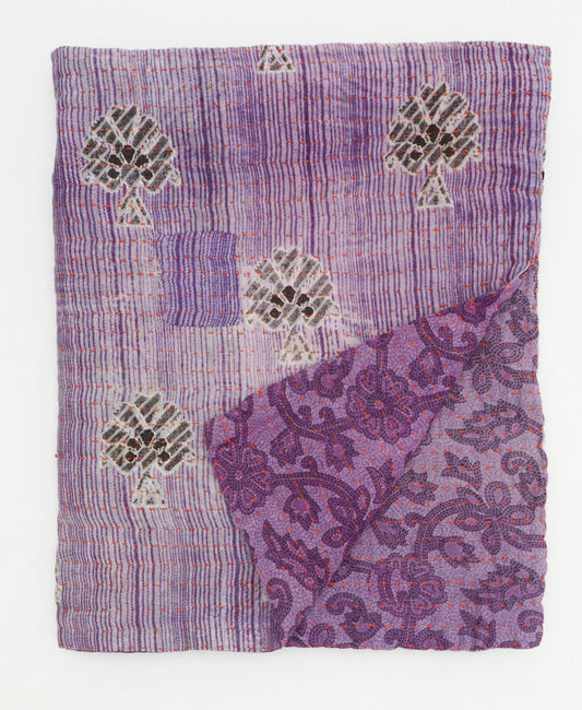 Small Kantha Quilt Throw - No. 250612