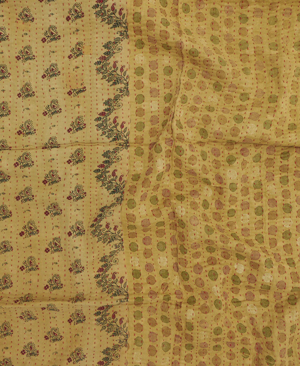 Small Kantha Quilt Throw - No. 250614