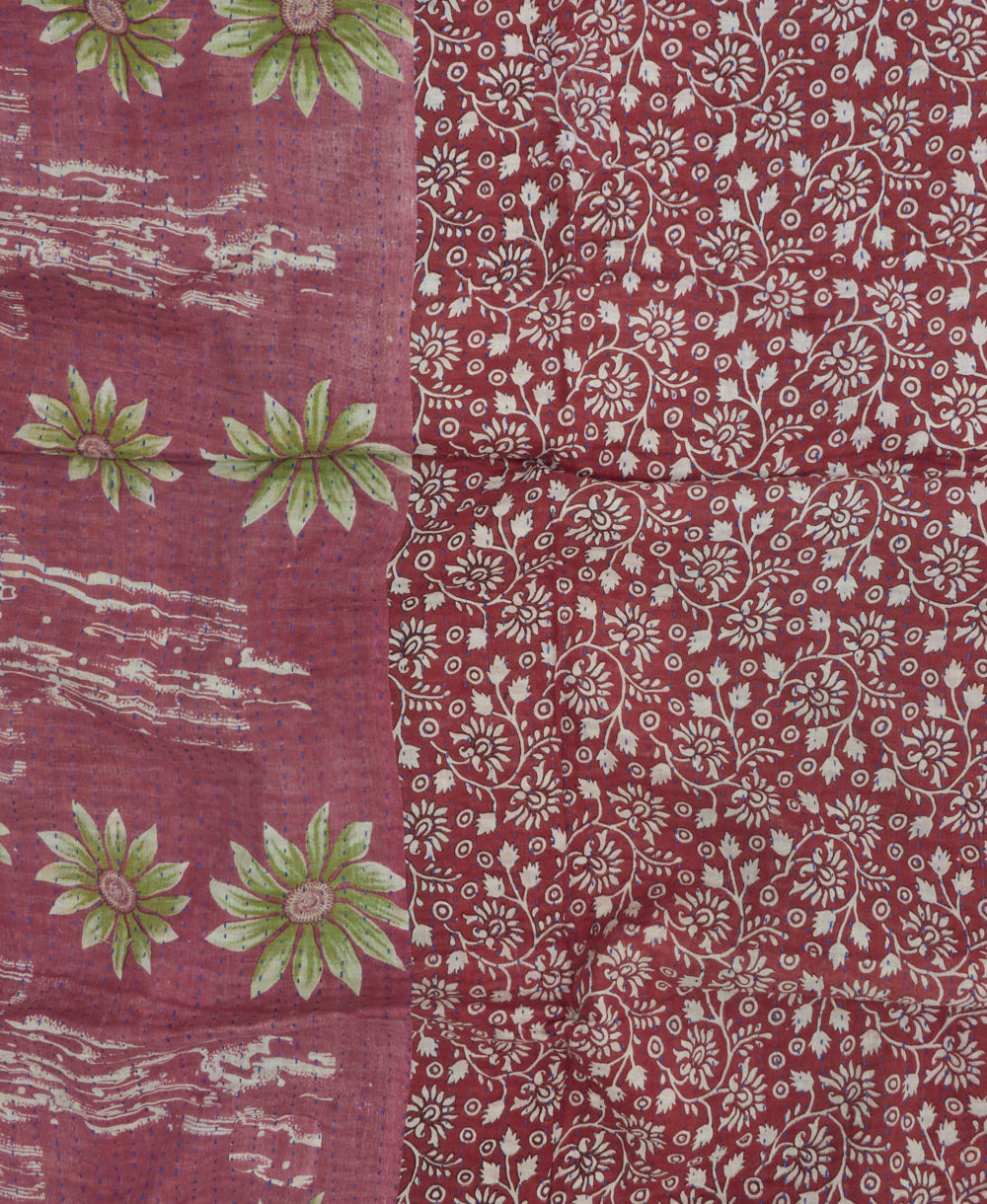 Small Kantha Quilt Throw - No. 250615