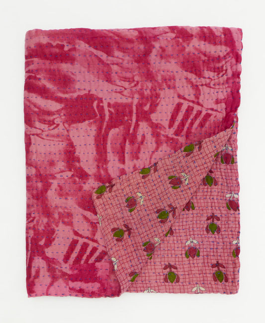 Small Kantha Quilt Throw - No. 250623