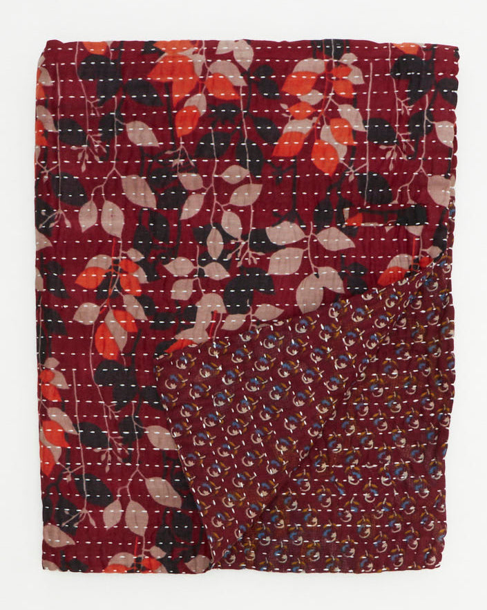 Small Kantha Quilt Throw - No. 250625