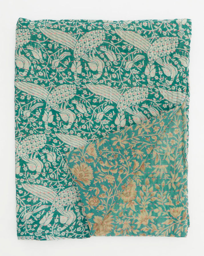 Small Kantha Quilt Throw - No. 250639