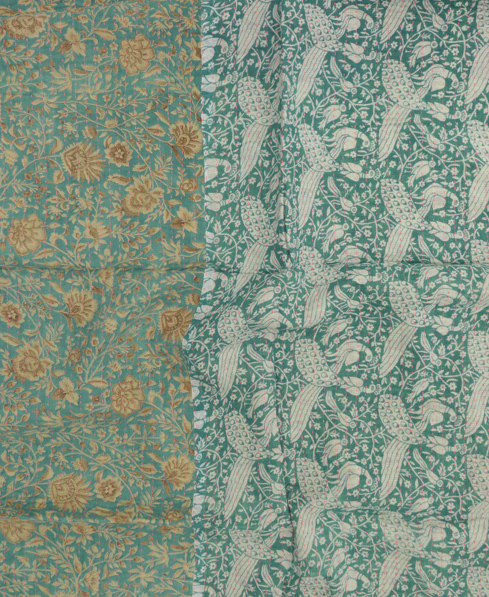 Small Kantha Quilt Throw - No. 250639