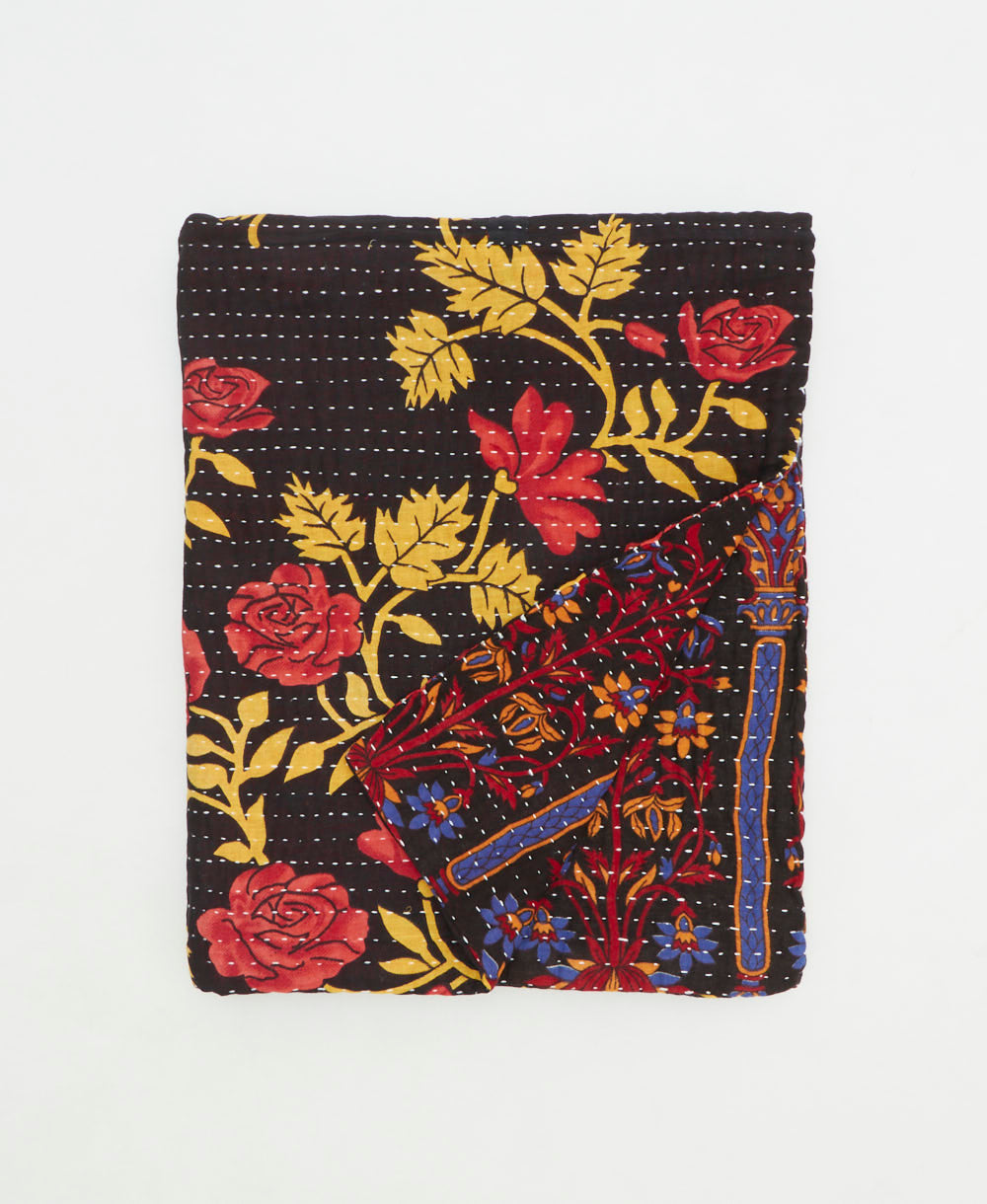 Small Kantha Quilt Throw - No. 250803