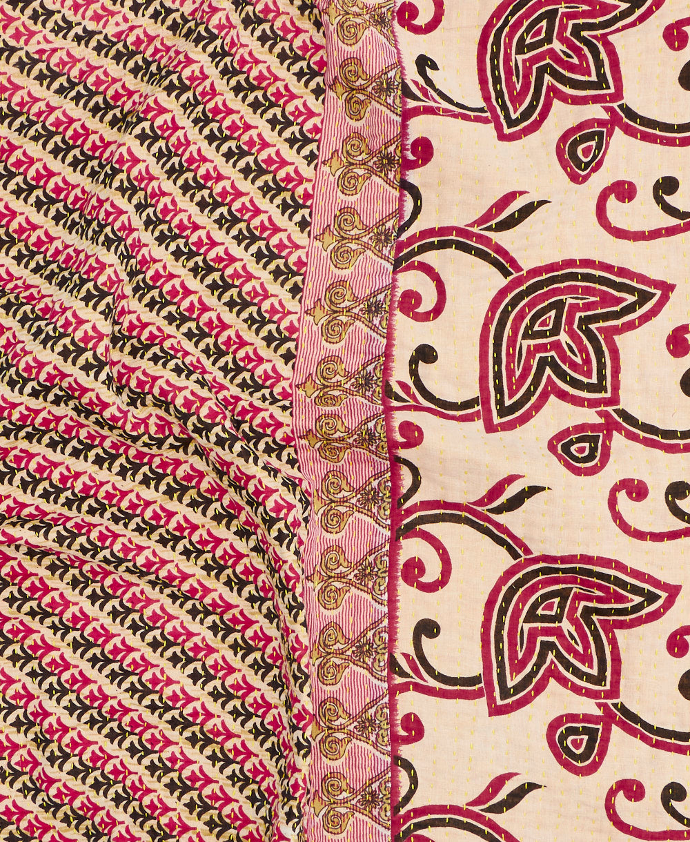 Small Kantha Quilt Throw - No. 240214
