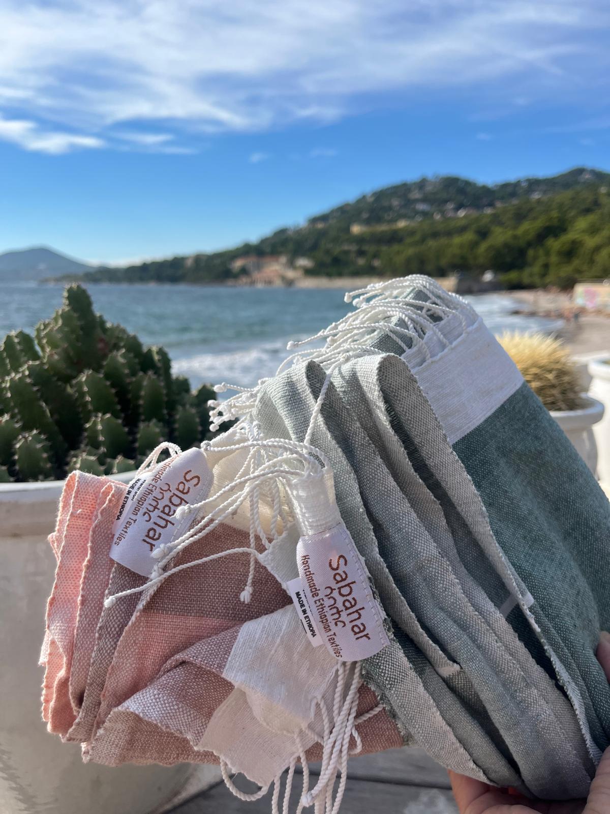 Abay Handwoven Ethiopian Cotton Beach Towel