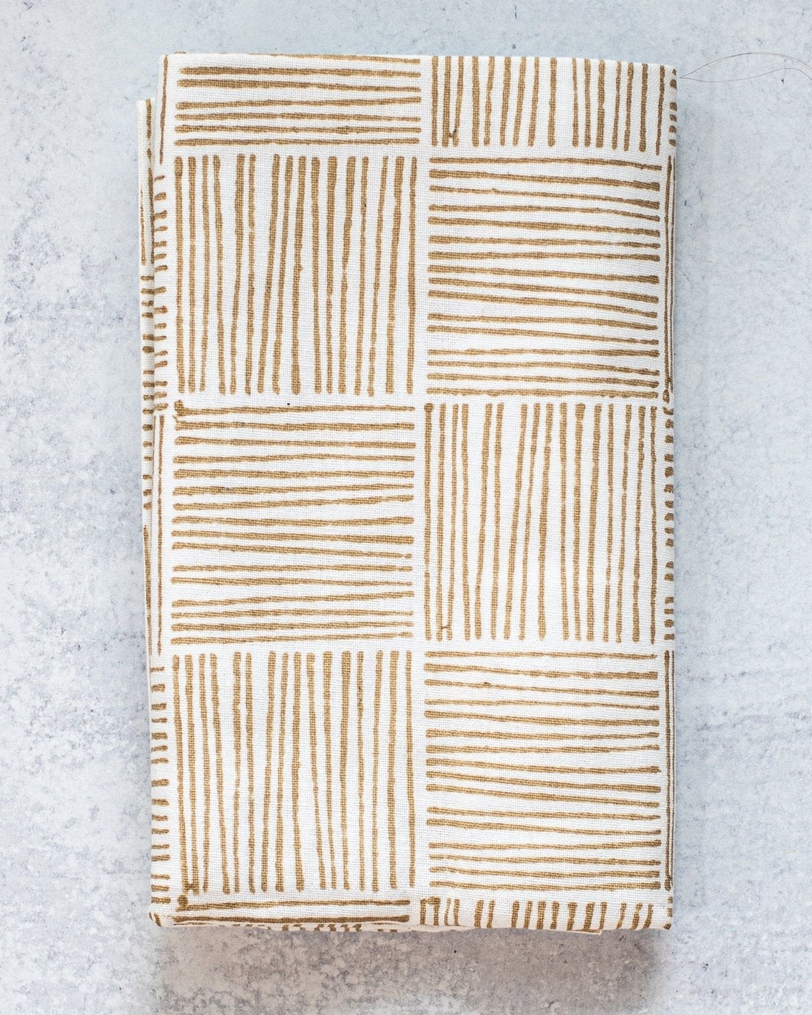 Table Runner (Ivory) - Striped, Chai