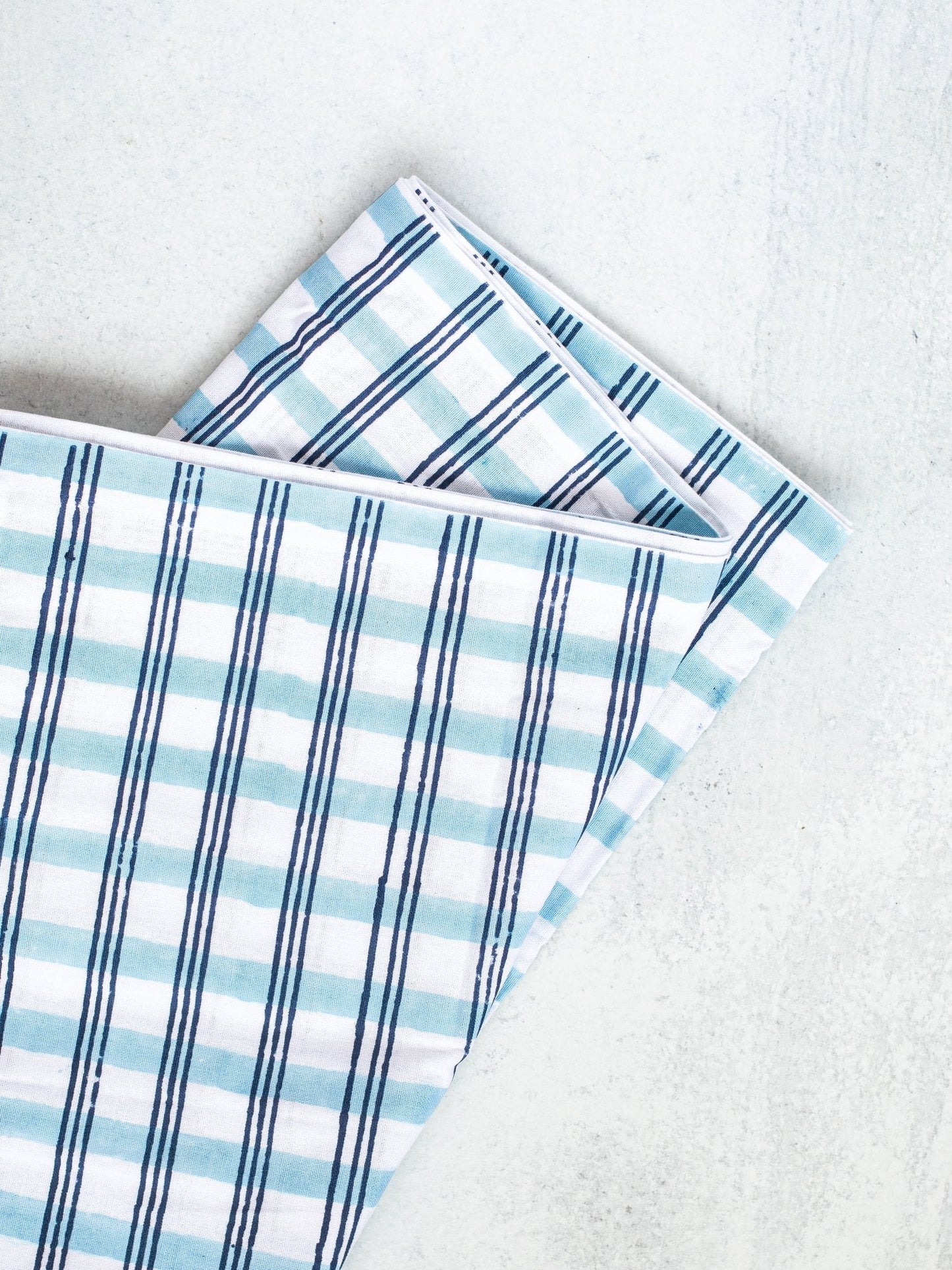 Table Runner - Plaid, Navy & Uniform Blue