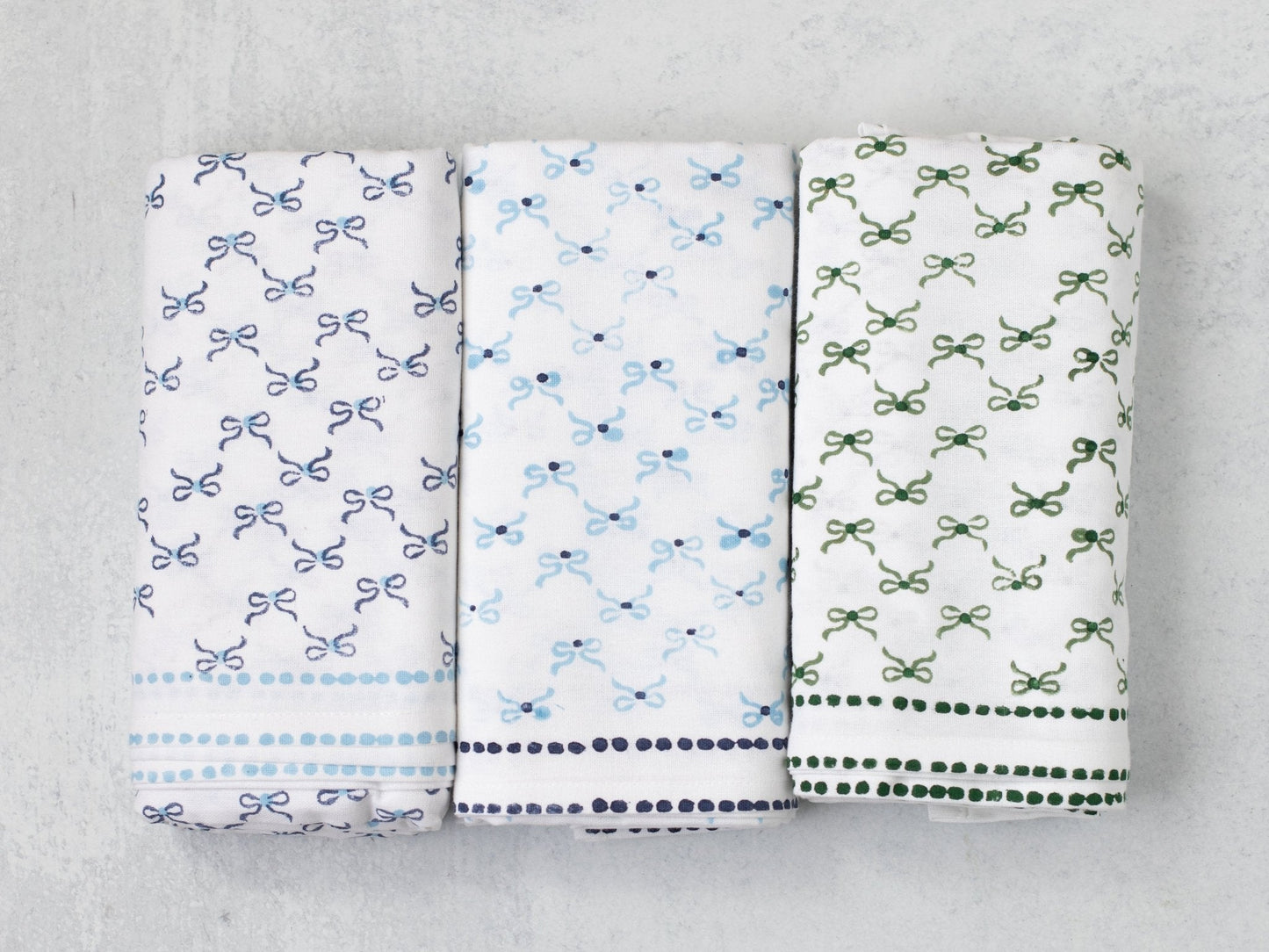 Table Throw - Bow, Sage & Evergreen