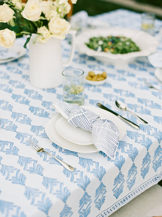 Table Throw - Palmetto, Uniform Blue & Navy
