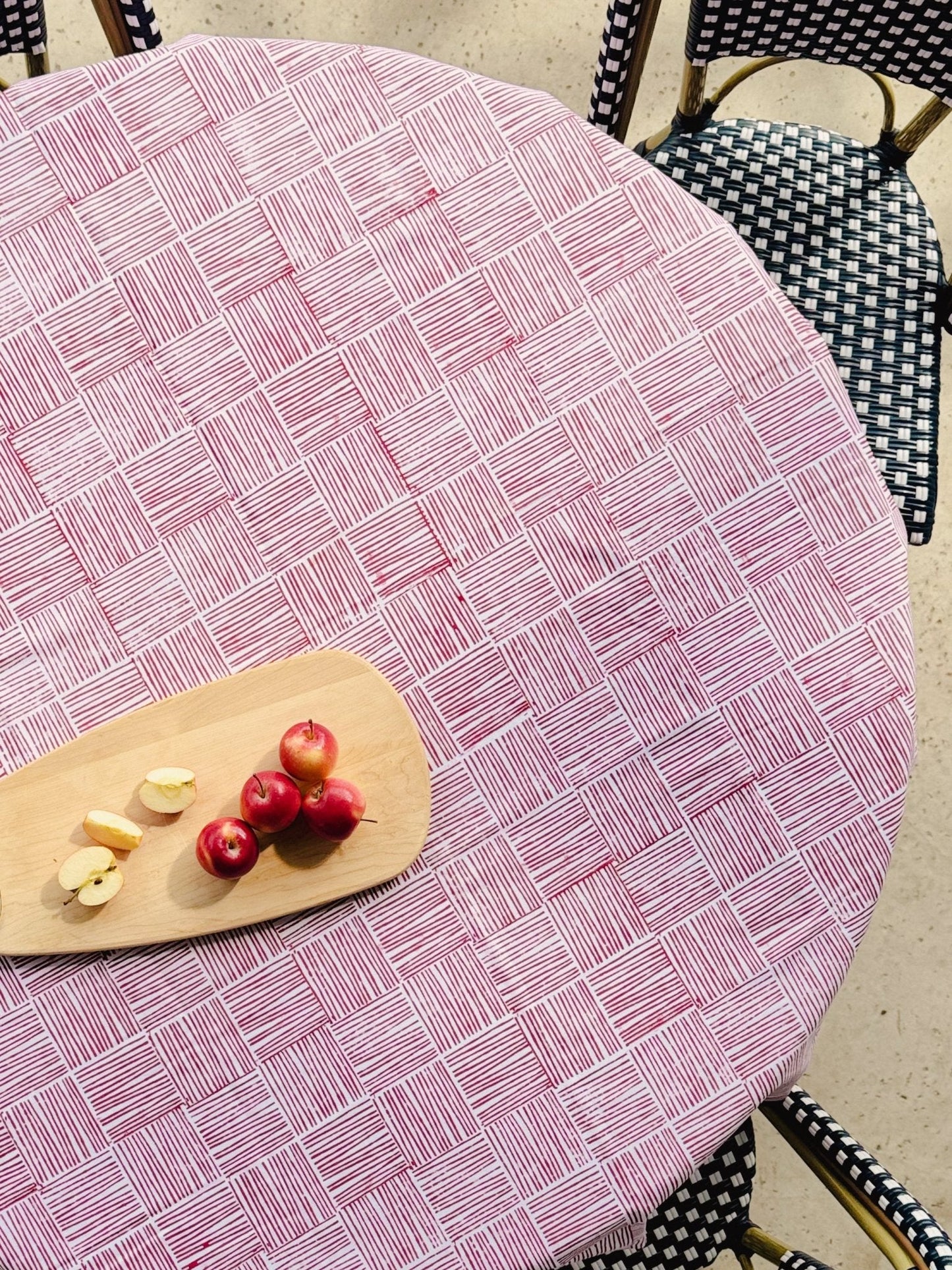 Table Throw - Stripe, Red