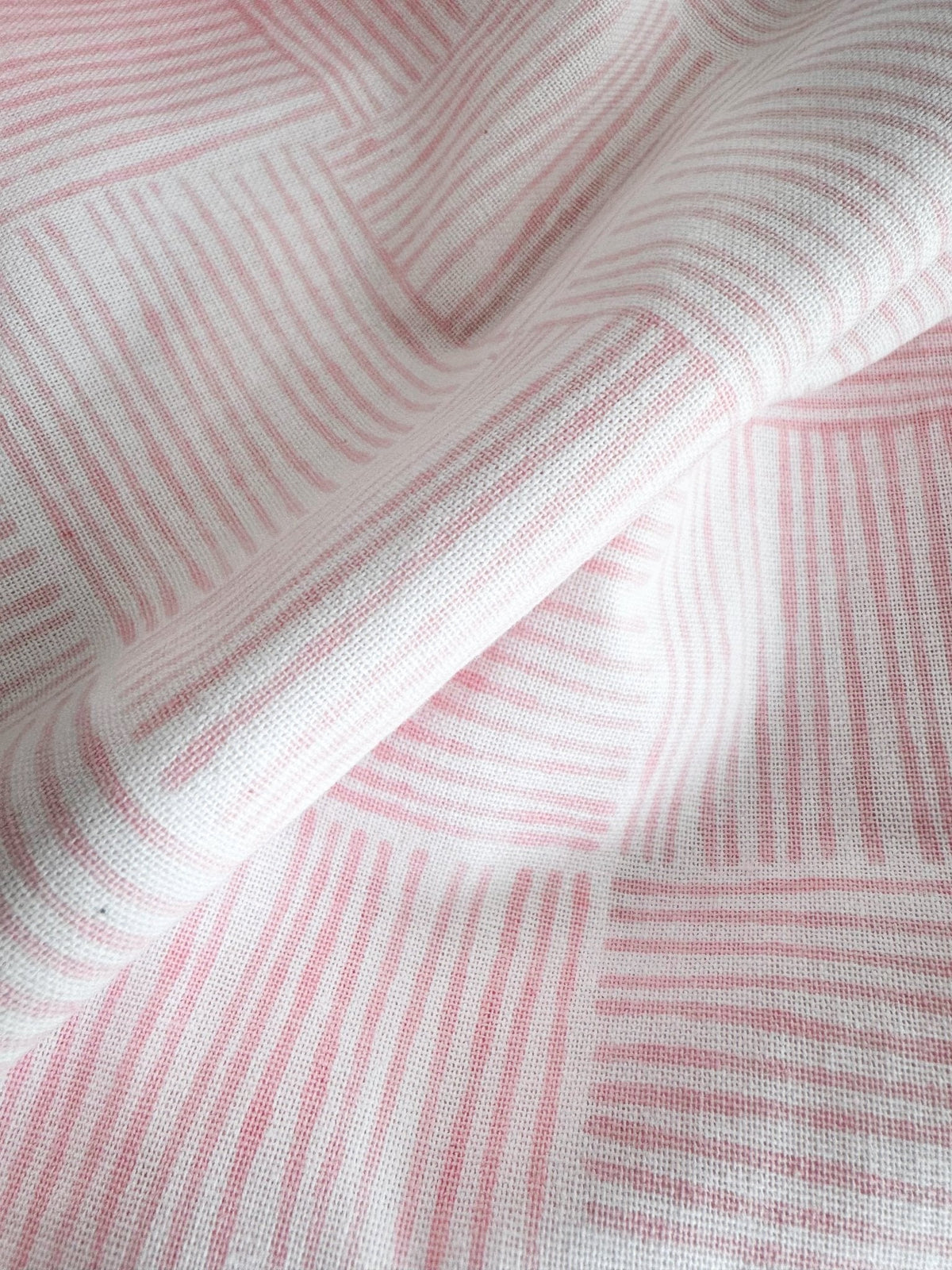 Table Throw - Stripe, Rose