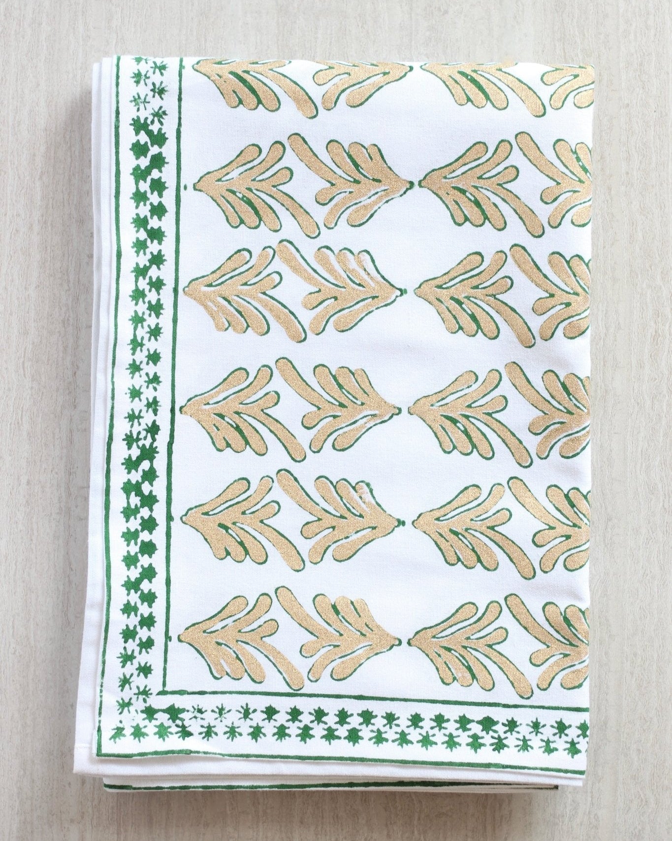 Tablecloth - Palmetto, Evergreen & Gold