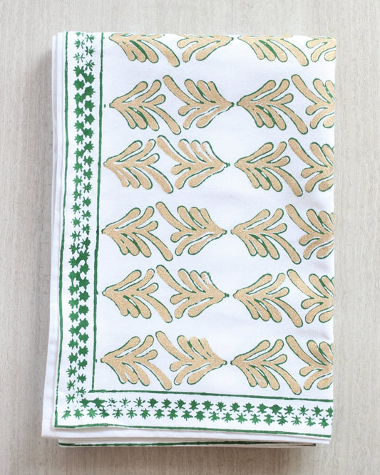 Tablecloth - Palmetto, Evergreen & Gold