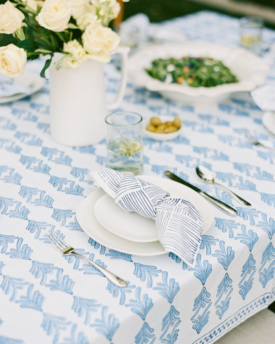 Tablecloth - Palmetto, Uniform Blue & Navy