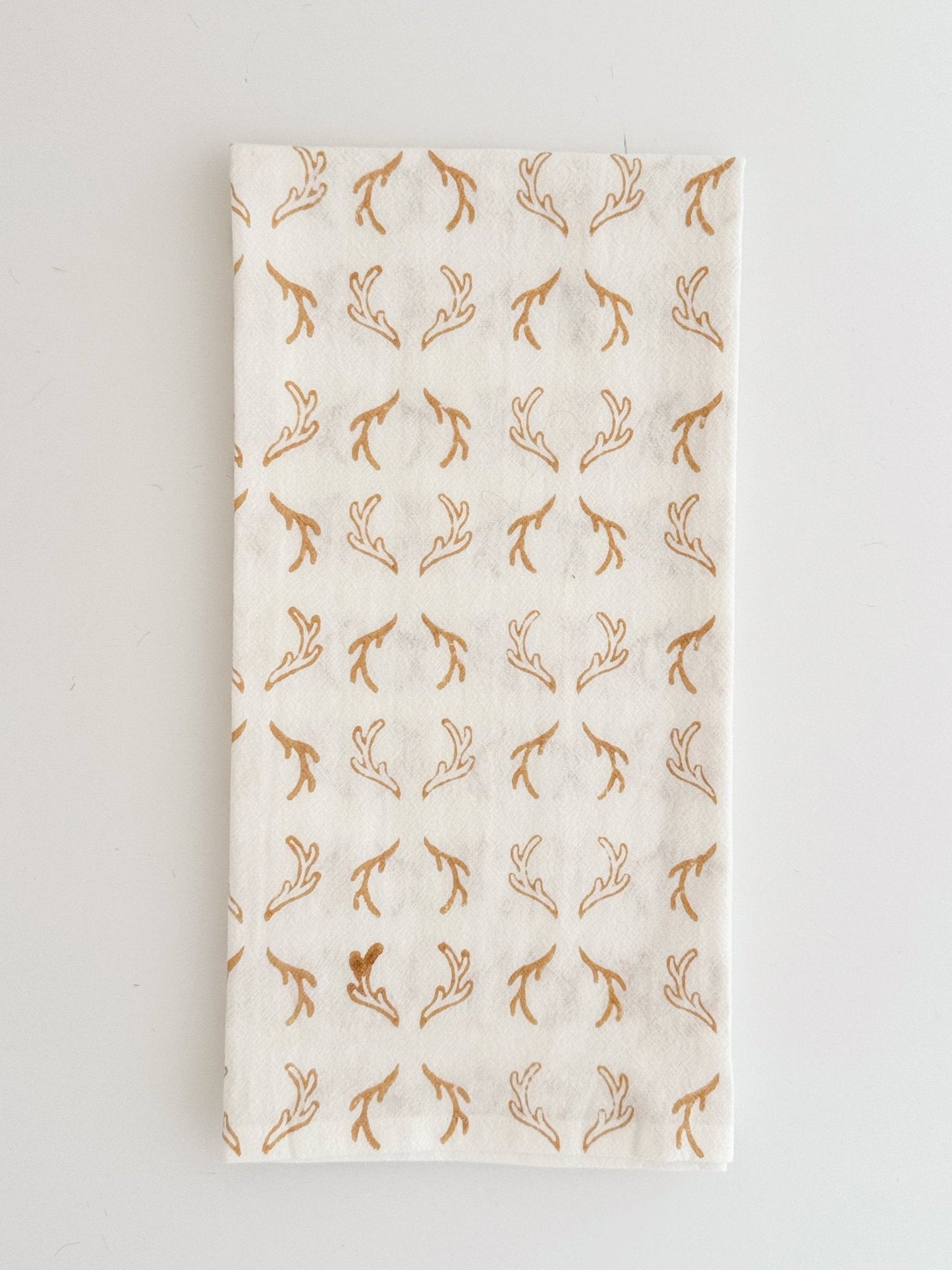 Tea Towel (Ivory) - Antlers, Chai