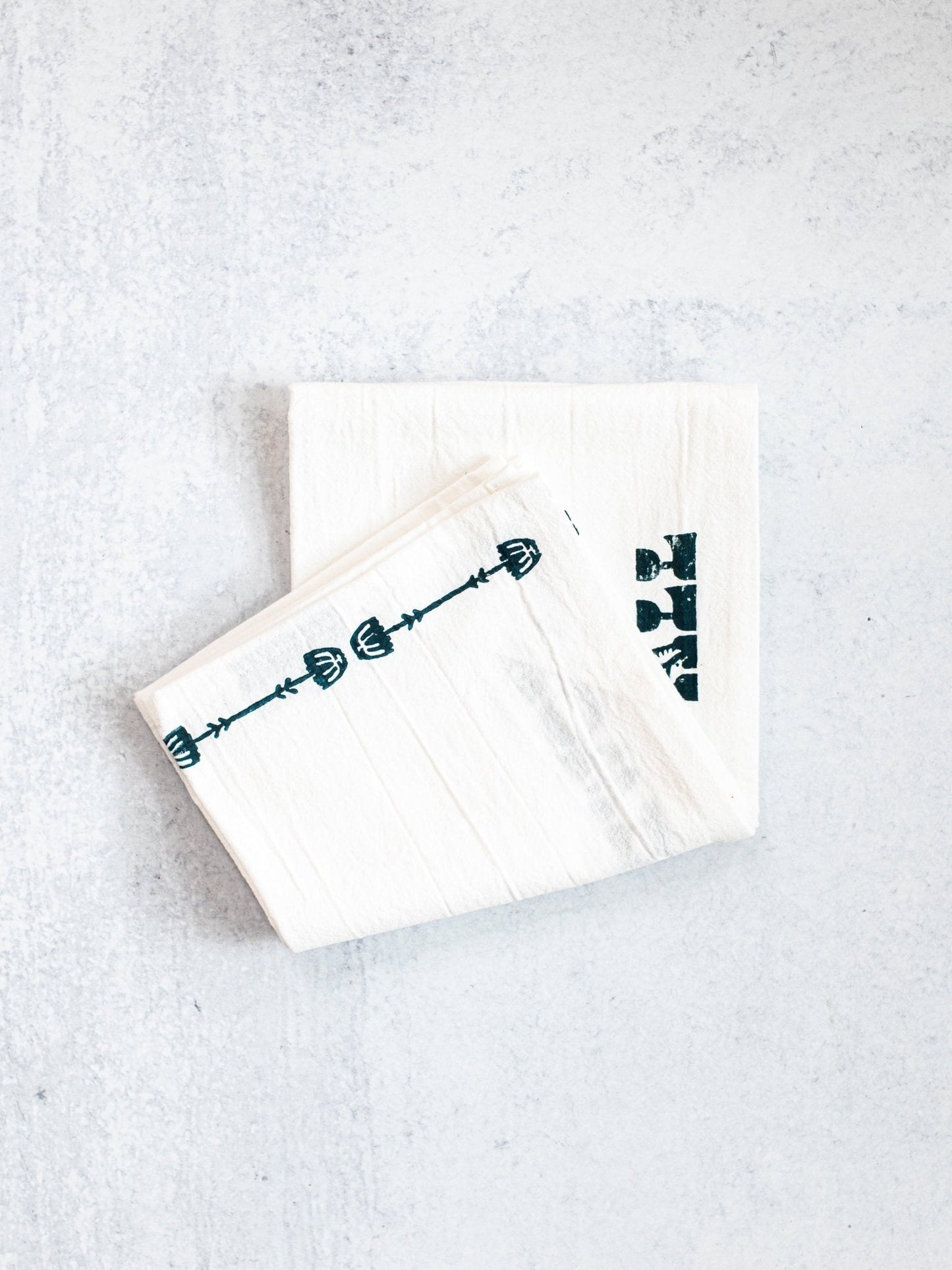 Tea Towel (Ivory) - Howdy, Midnight