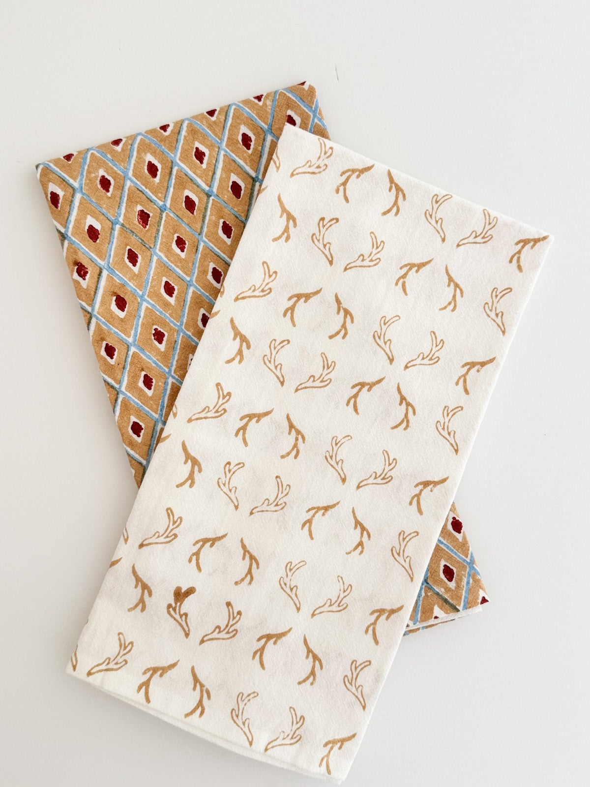 Tea Towel (Ivory) - Antlers, Chai