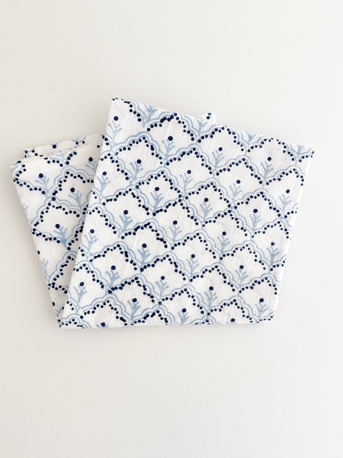 Tea Towel - Jaipur, Navy & Uniform Blue