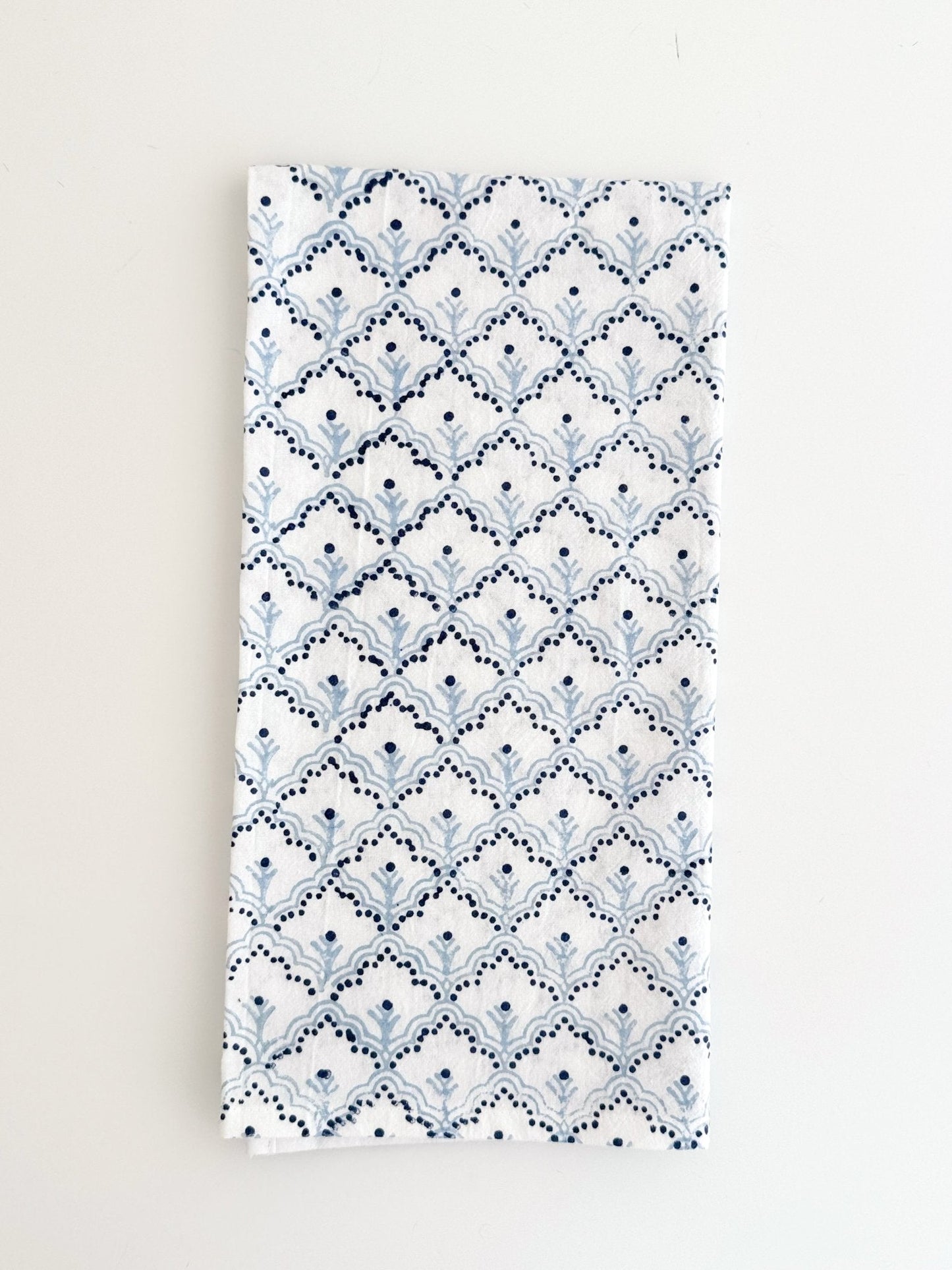 Tea Towel - Jaipur, Navy & Uniform Blue