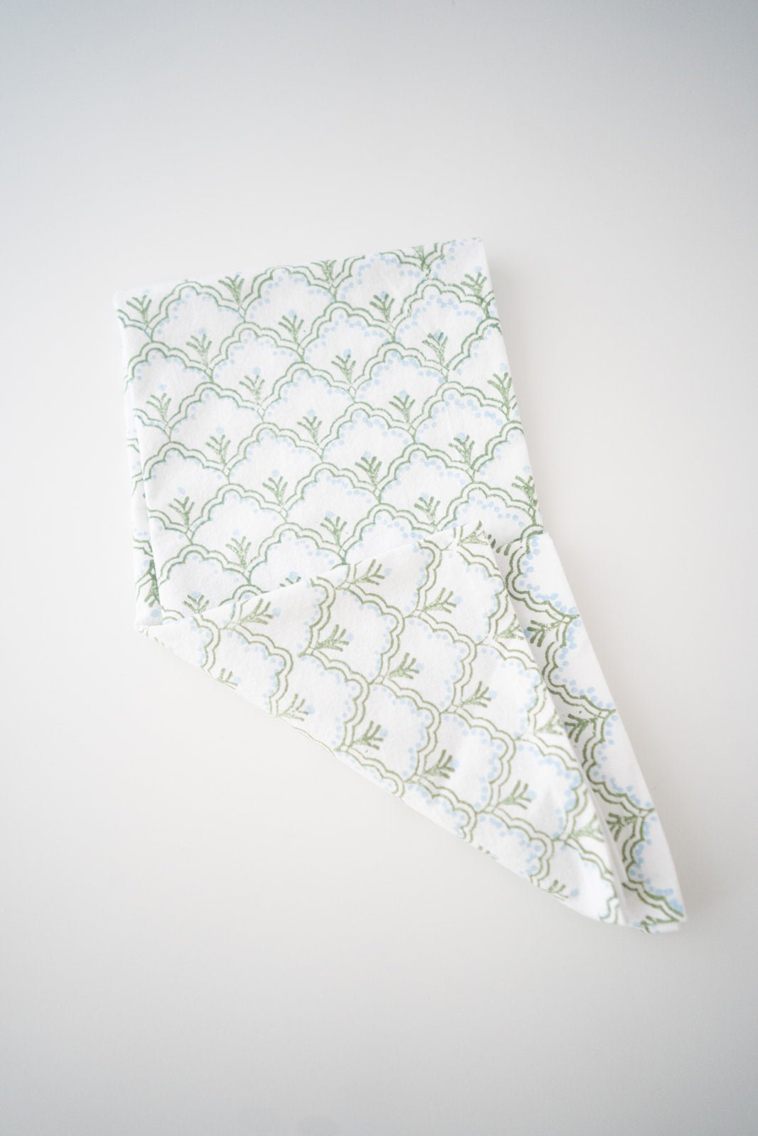 Tea Towel - Jaipur, Sage & Uniform Blue